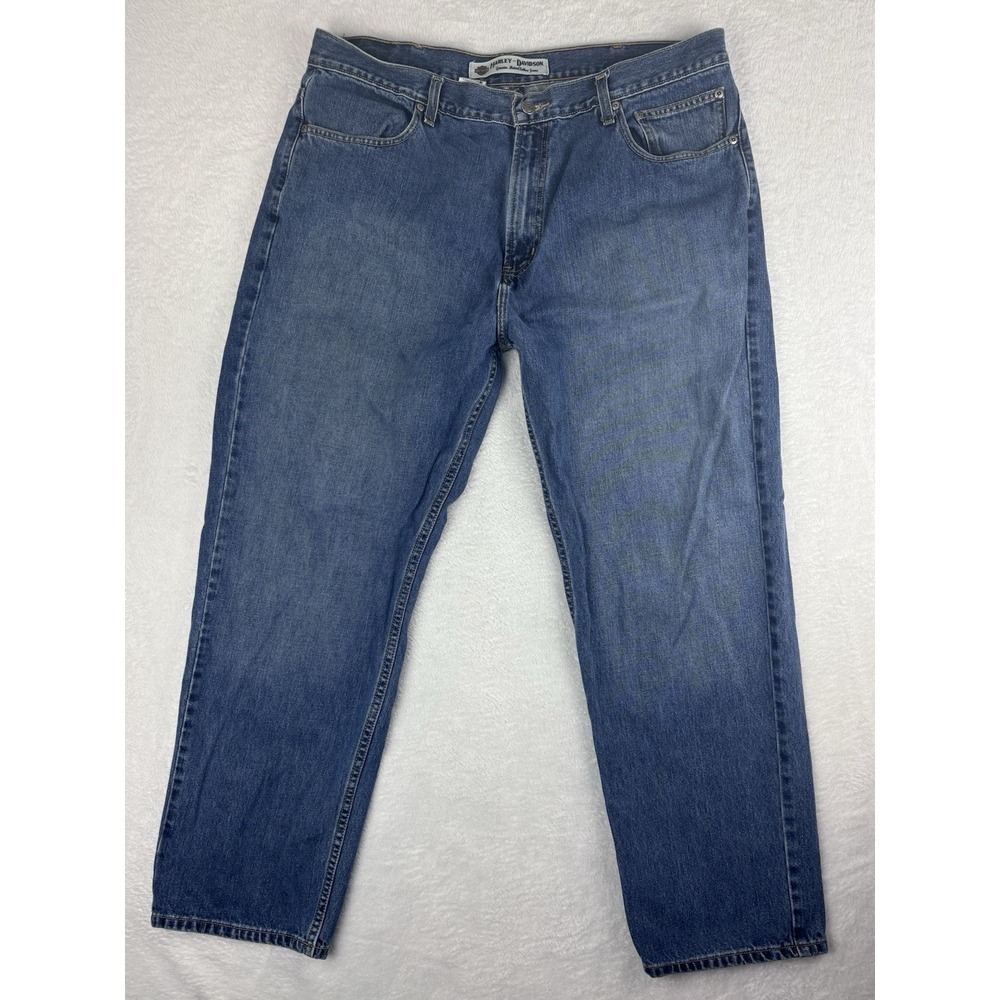 Harley-Davidson Jeans‎ Mens Blue High Rise Jeans 40x30 (39x30 Measured) - Flawed